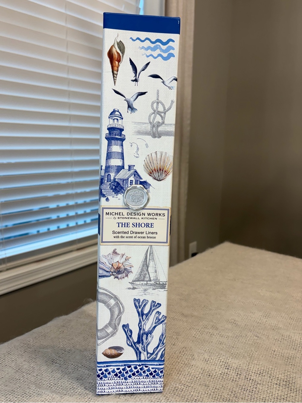 Michel Design Works The Shore Scented Drawer Liners, 6 sheets, new in box
